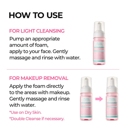 Dr.Melaxin Melting Cleanser - Hypoallergenic Makeup remover with Quick Bubble, Deep Pore Cleansing for all skin type, 150ml