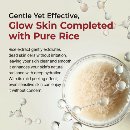 Dr. Melaxin Peel Shot Glow Rice Peeling Ampoule 80ml 2-Pack Bundle (Black Rice & White Rice) Daily Soft Exfoliating Face and Body Scrub Dead Skin Cells Blackhead Remover for All Skin Types
